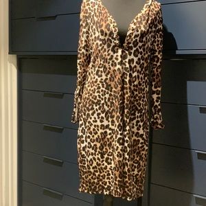 Spense leopard dress size 10